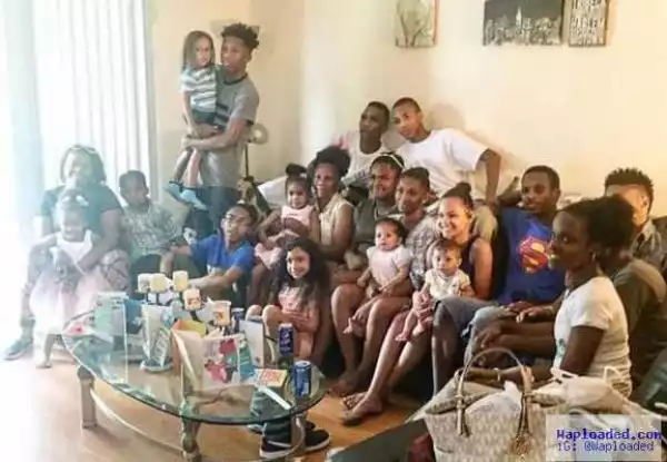 Man Shares A Photo Of His 23 Children With 11 Baby Mamas In Celebration Of Father’s Day